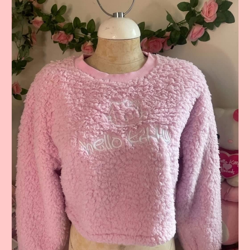 Hello Kitty Forever 21 sweater crop top pullover